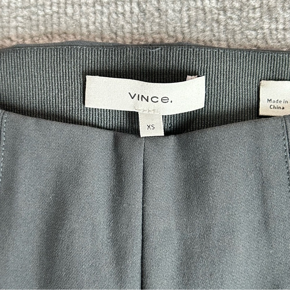 NWOT Vince Bobbi High-Rise Stitch-Seam Ponte Dark Grey Legging Pants, Size XS - Picture 11 of 16